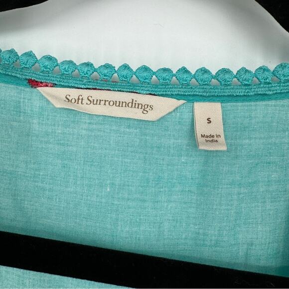 Soft Surroundings Ocean Beach Fish‎ Coverup Tunic Dress Coral Reef Size S - Picture 6 of 9